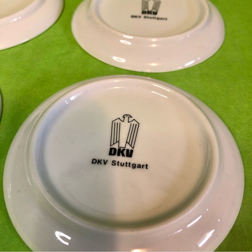 German Souvenir Coaster/trinket dish/tea bag plate Vintage-Lot of 4 - Picture 9 of 9